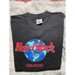 Vintage Hard Rock Cafe T Shirt Orlando Large Black Made In USA